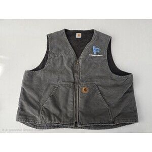 Carhartt Men's 2XL Sherpa Lined Grey Vest V26-GVL Workwear